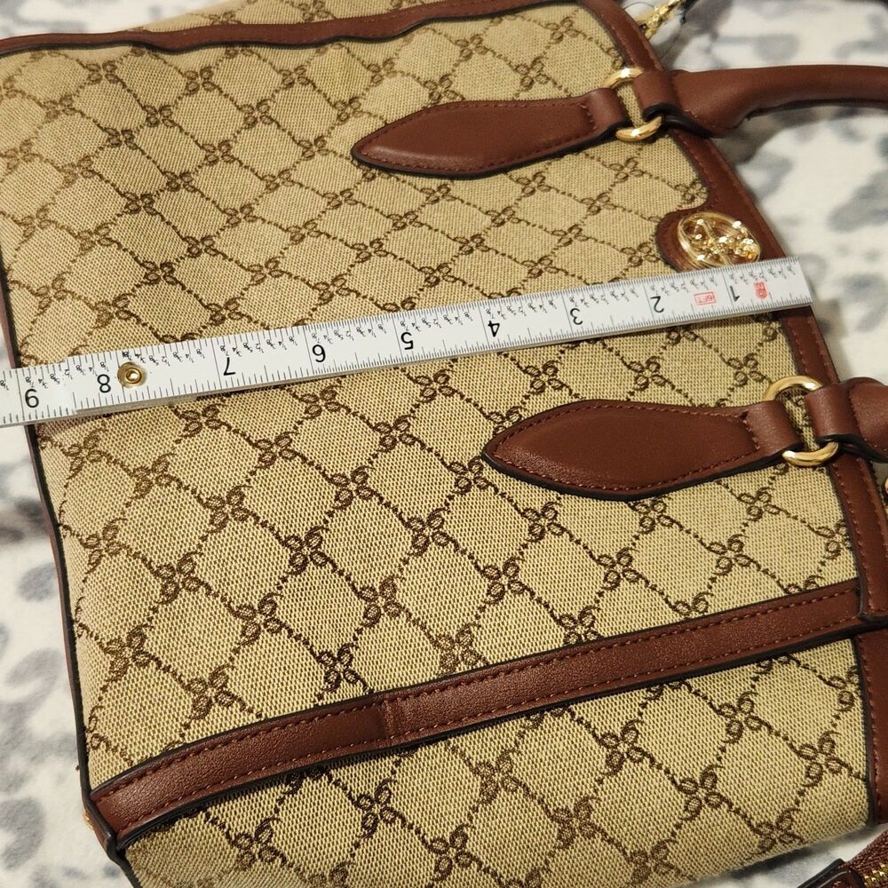 NINE WEST Kyelle Jet Set Satchel Handbag Crossbody Shoulder Bag. - Picture 4 of 13
